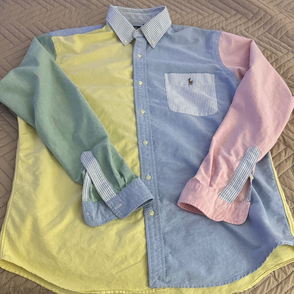 Ralph Lauren Pastel Patchwork Men's Shirt